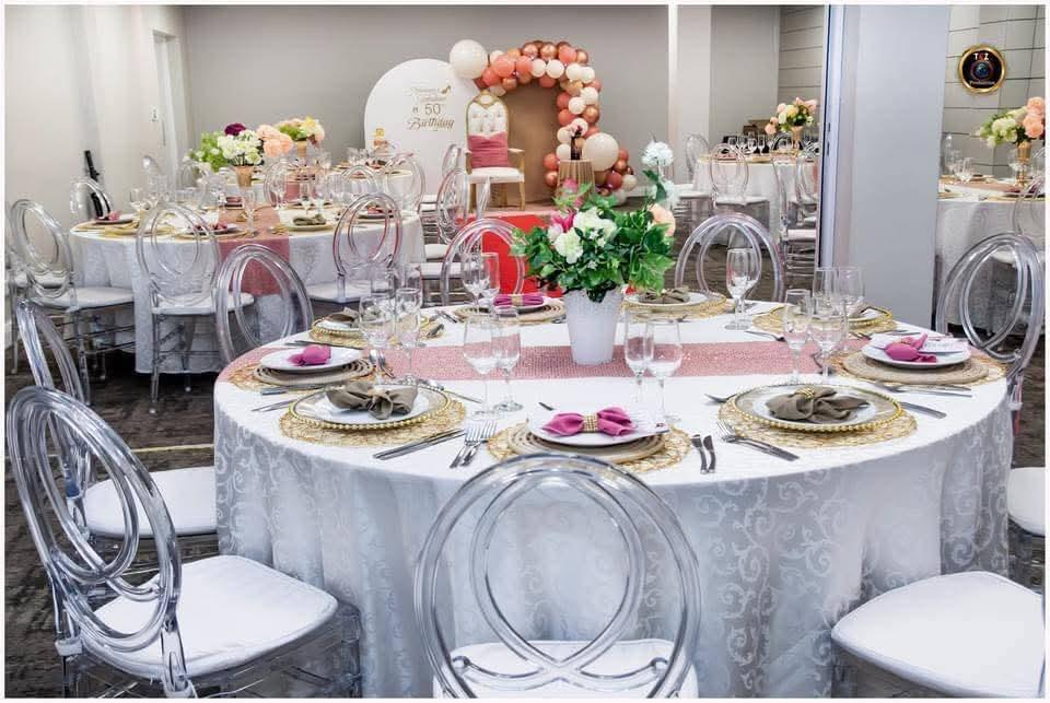 Event decor and floral centrepieces